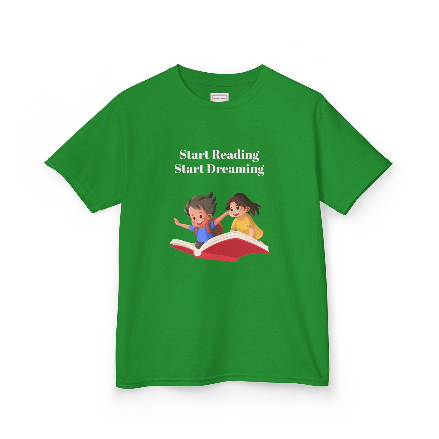 US (Ww) Kids Heavy Cotton™ Tee - Start Reading Start Dreaming Shirt