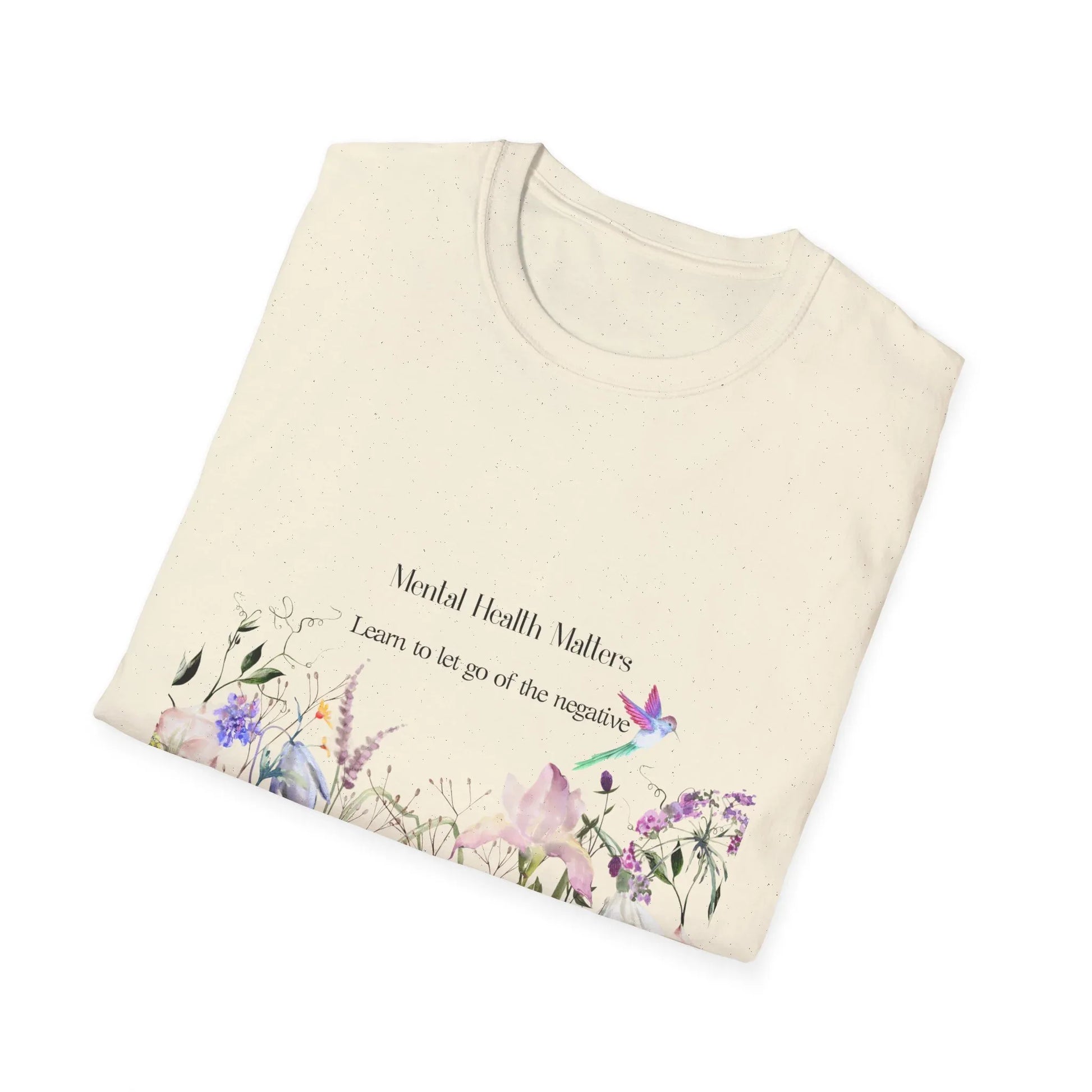 Inspirational Unisex T-Shirt - Mental Health "Let Go" - The Dreamer's Bookshop.