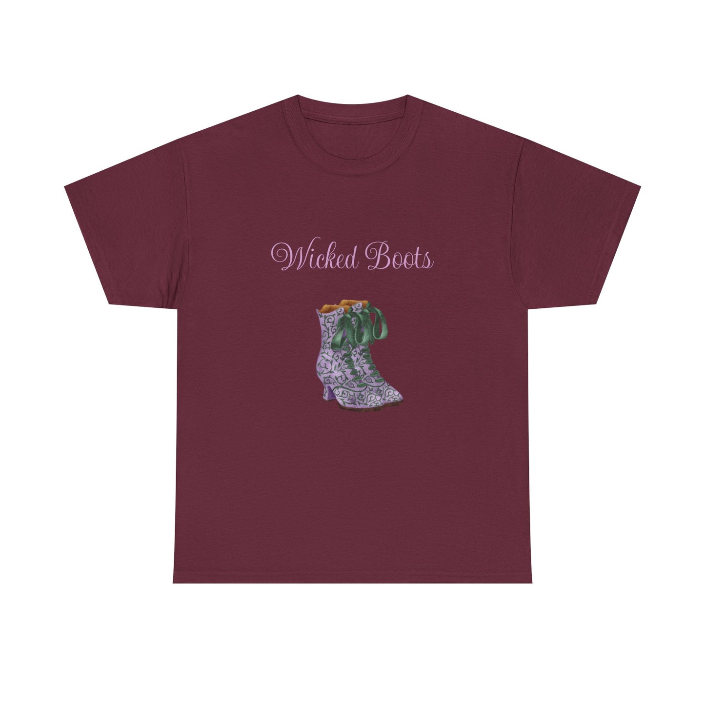 Wicked Boots Graphic Tee - Unisex Heavy Cotton T-Shirt for Nature Lovers