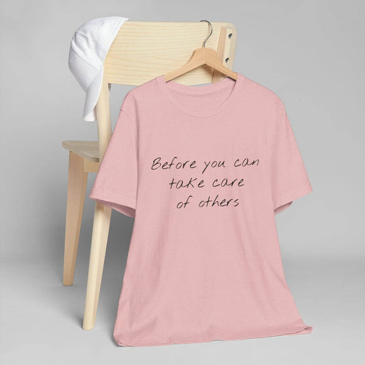 Unisex Jersey T-Shirt - 'Take Care' Inspirational - The Dreamer's Bookshop.