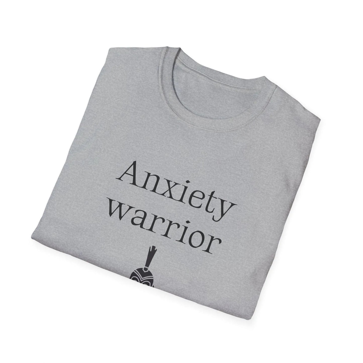 Anxiety Warrior Unisex Softstyle T-Shirt - What's Your Battle? - The Dreamer's Bookshop.