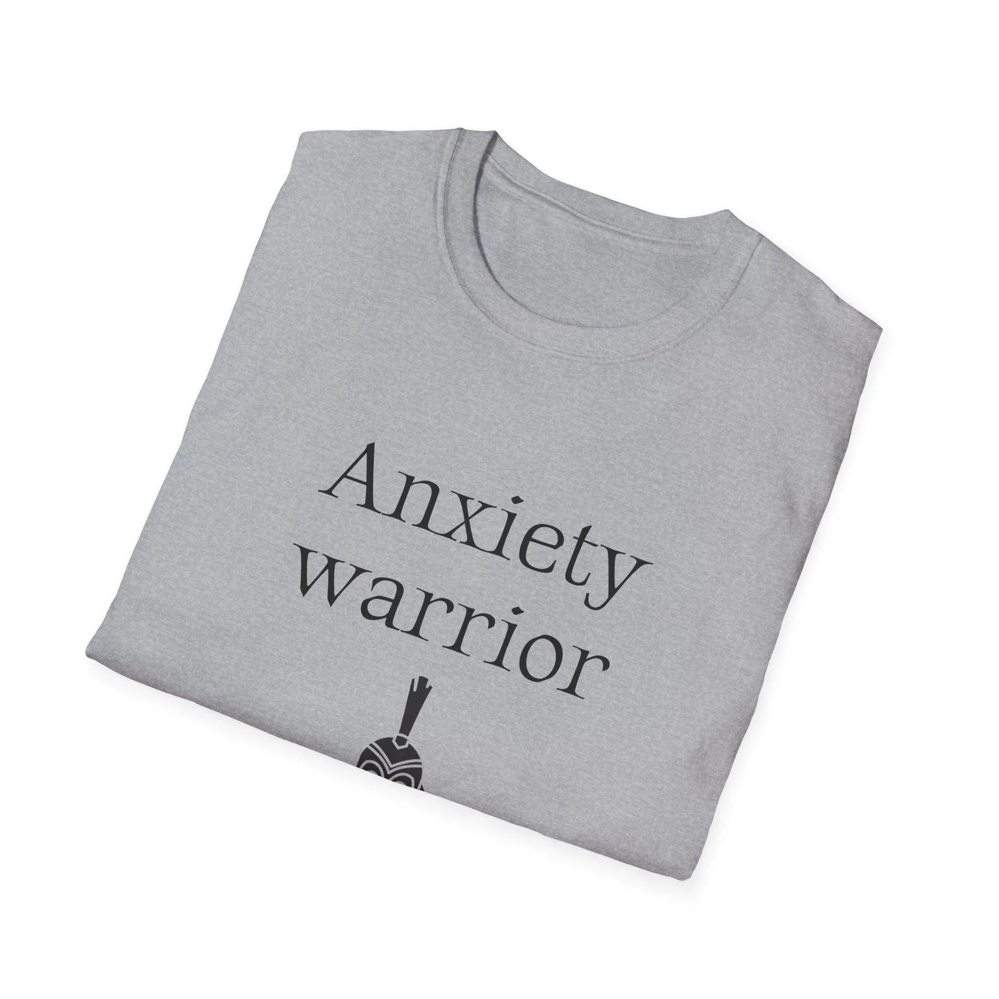 Anxiety Warrior Unisex Softstyle T-Shirt - What's Your Battle? - The Dreamer's Bookshop.