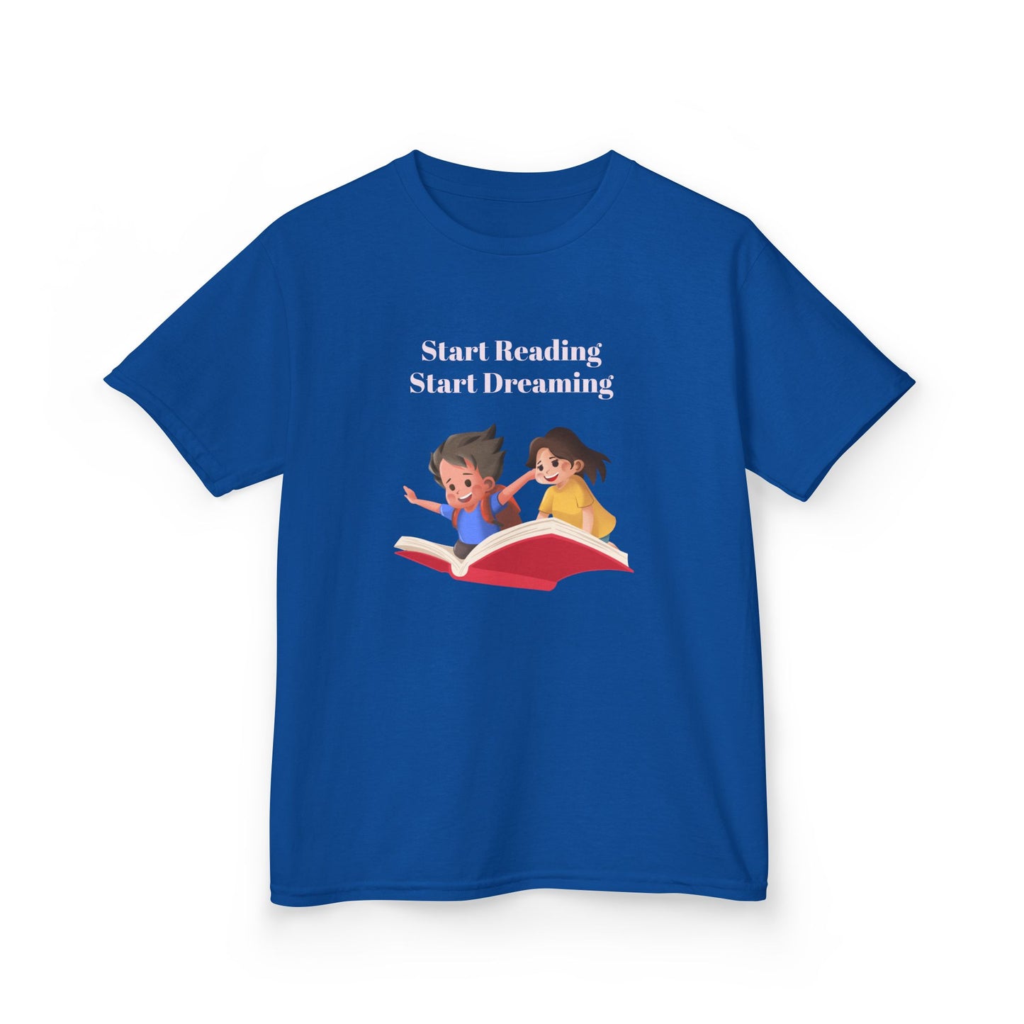 CA - Kids Heavy Cotton Tee - "Start Reading, Start Dreaming"