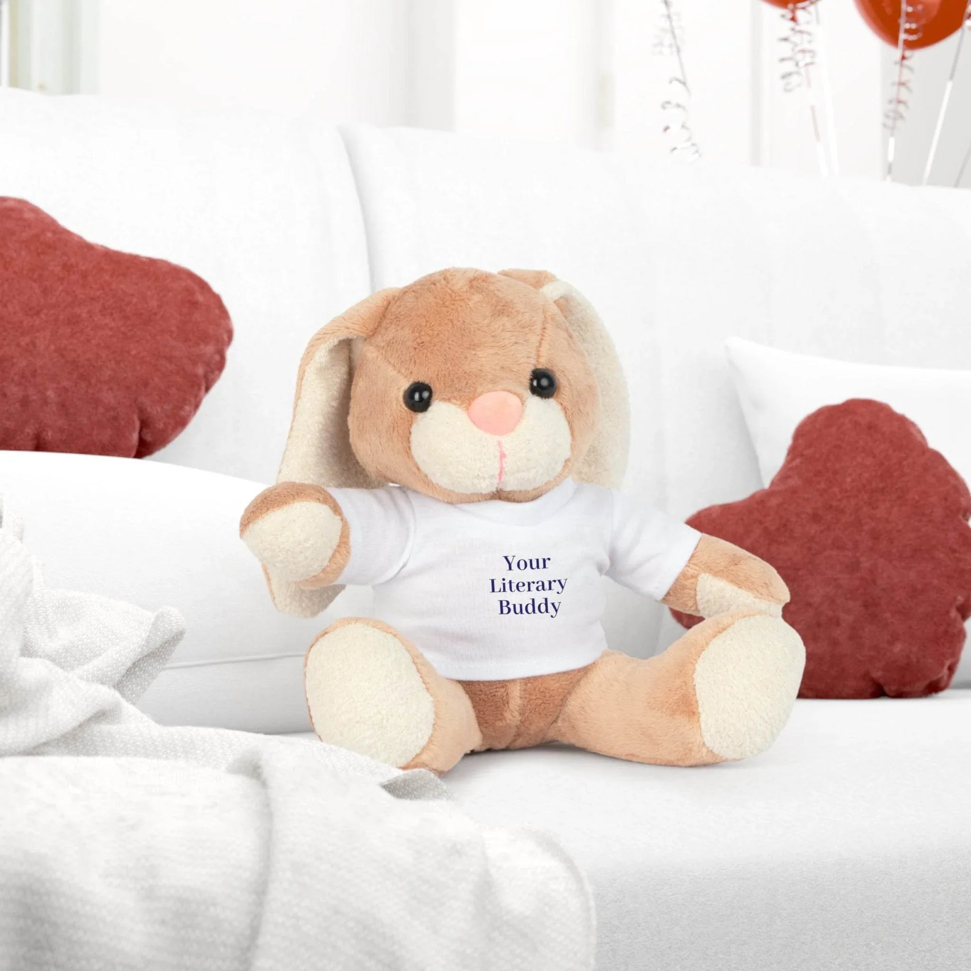 Cuddle Companion Plush Toy with Motivational T-Shirt - The Dreamer's Bookshop.