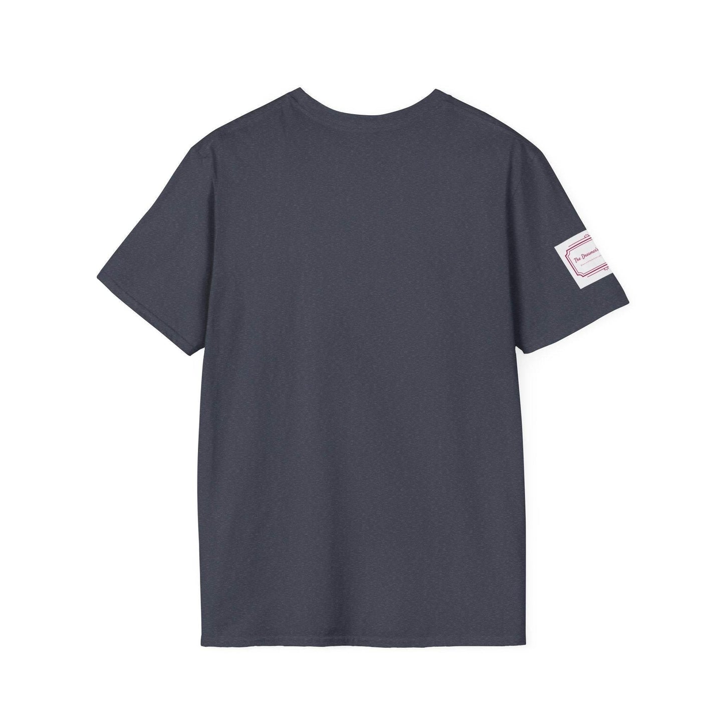 Be Happy Stay Positive Unisex Softstyle T-Shirt - The Dreamer's Bookshop.