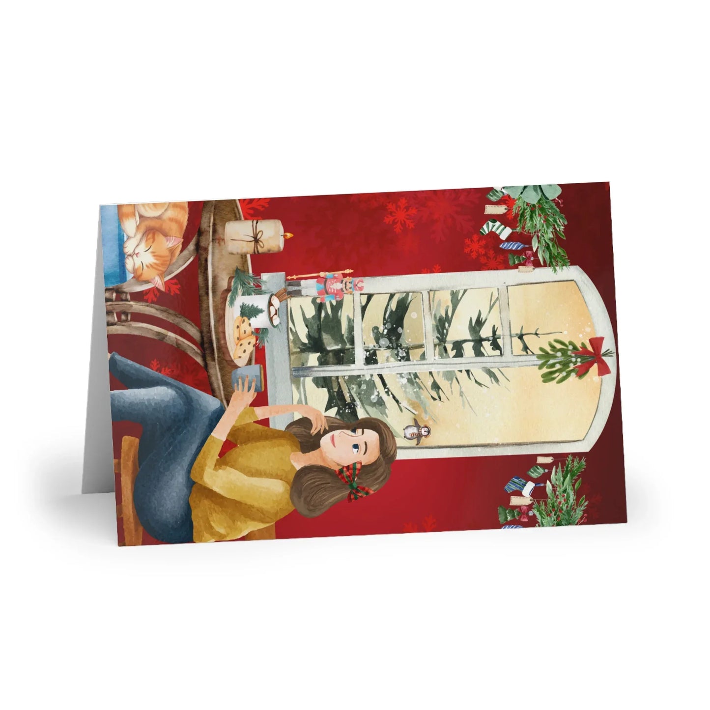 The Dreamer's Bookshop "Winter Bookshop" Christmas Card - The Dreamer's Bookshop.