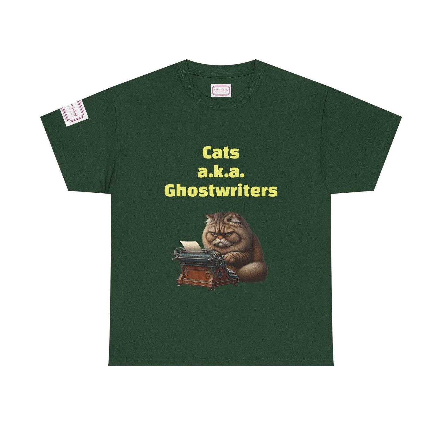 Cats Ghostwriters - Unisex Heavy Cotton Tee - Perfect for Book Lovers - The Dreamer's Bookshop.