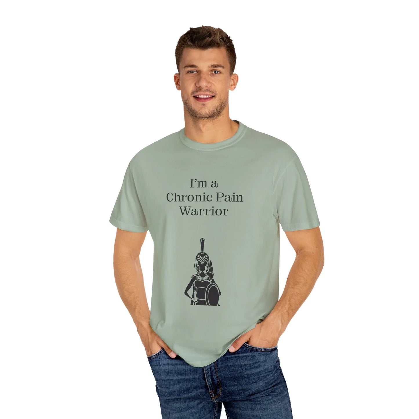 Chronic Pain Warrior Unisex Garment-Dyed T-Shirt - Empowering Supportive Apparel - The Dreamer's Bookshop.