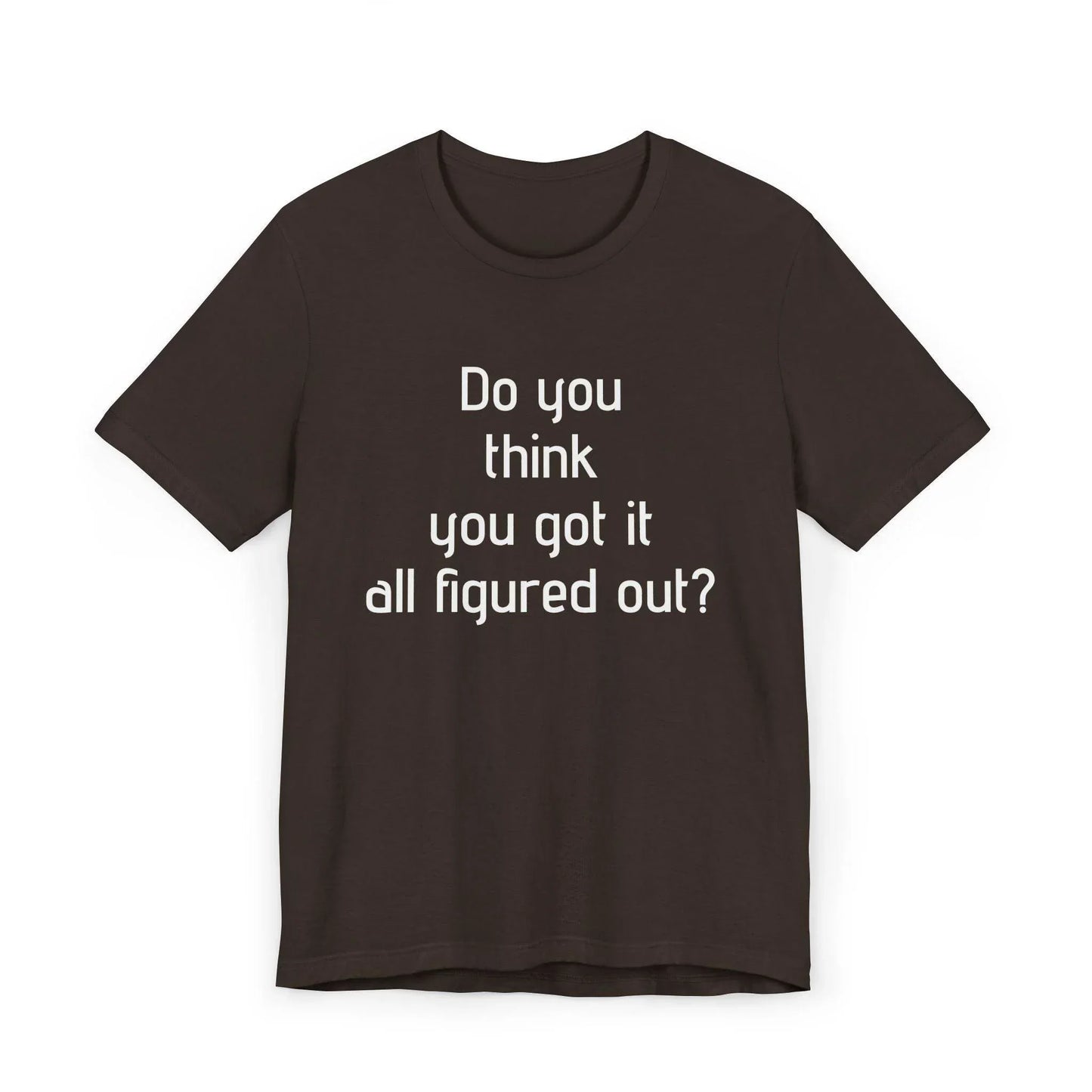 Inspirational Unisex Jersey T-Shirt - Think Again Vibe - The Dreamer's Bookshop.