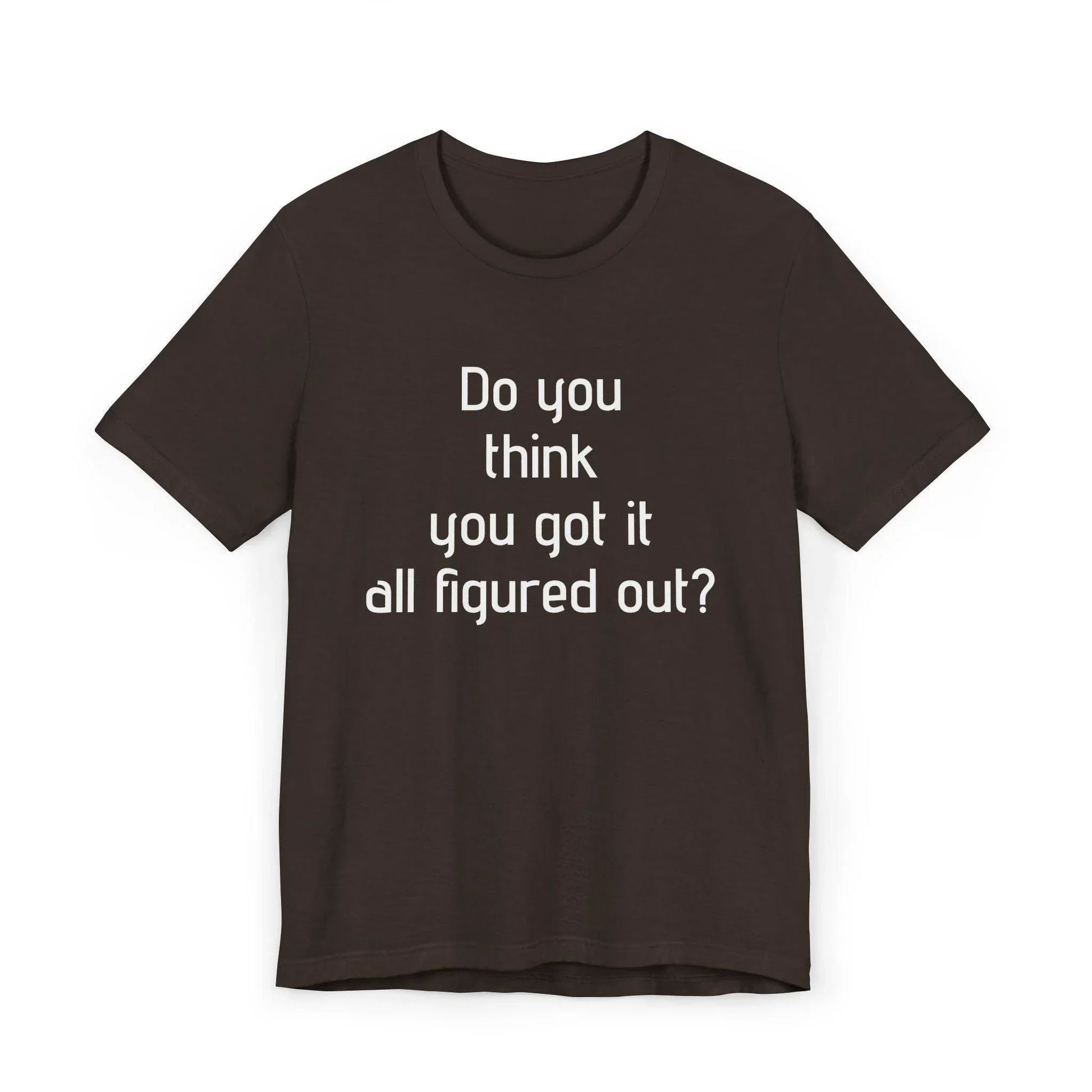 Inspirational Unisex Jersey T-Shirt - Think Again Vibe - The Dreamer's Bookshop.