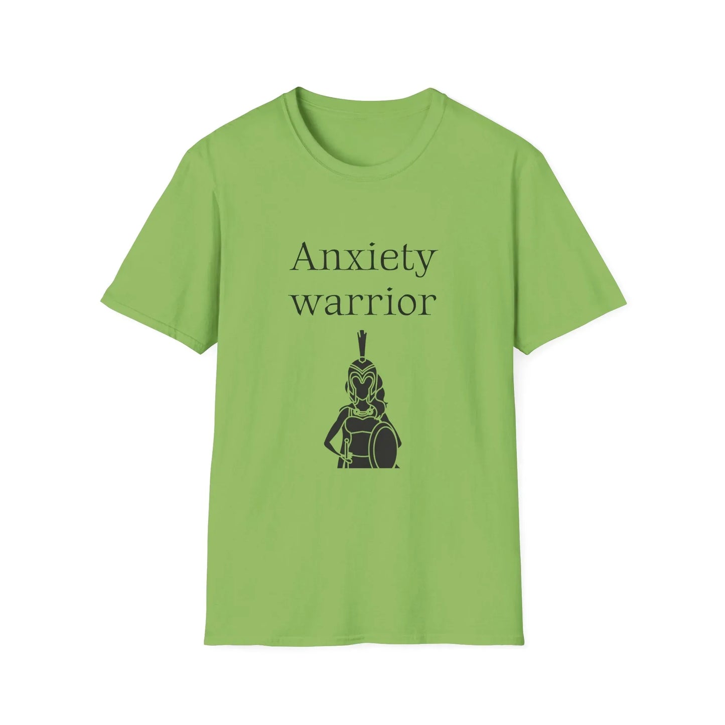 Anxiety Warrior Unisex Softstyle T-Shirt - What's Your Battle? - The Dreamer's Bookshop.