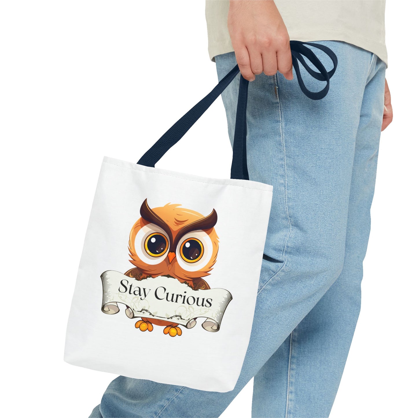 Literary Tote Bag - Stay Curous - The Dreamer's Bookshop Designs