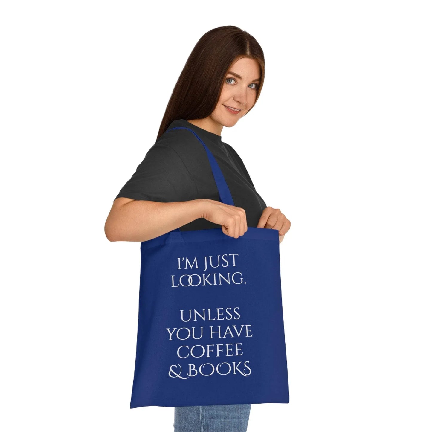 Coffee & Books Cotton Tote - Perfect for Book Lovers - The Dreamer's Bookshop.