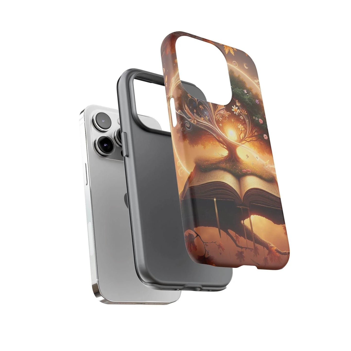 Nature-Inspired iPhone & Samsung Phone Case with Tree of Life Design - The Dreamer's Bookshop.