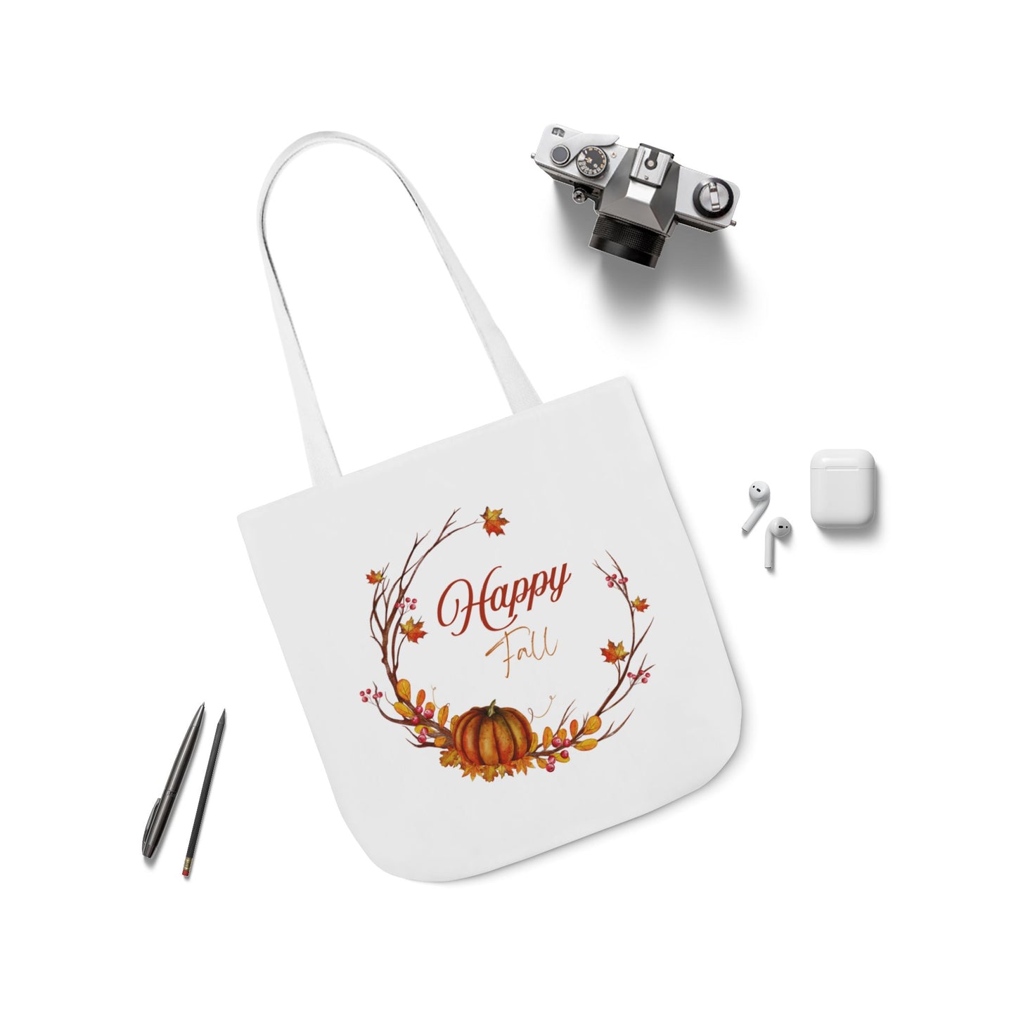 Happy Fall Tote Bag - Perfect for Book Lovers & Indie Authors