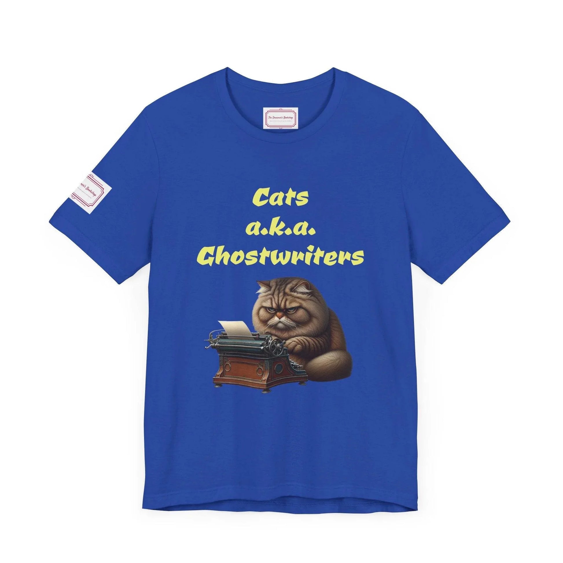 Cats Ghostwriters Tee - Fun Short Sleeve Shirt for Writers & Book Lovers - The Dreamer's Bookshop.