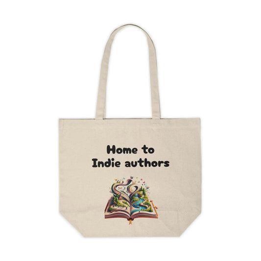 Canvas Shopping Tote for Book Lovers - 'Home to Indie Authors' & 'The Dreamer's Bookshop' Designs - The Dreamer's Bookshop.