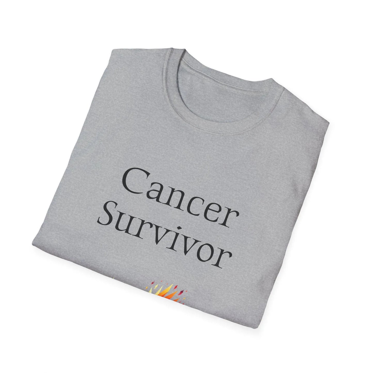 Cancer Survivor Unisex Softstyle T-Shirt - Empowering Graphic Tee for Mental Health Awareness - The Dreamer's Bookshop.