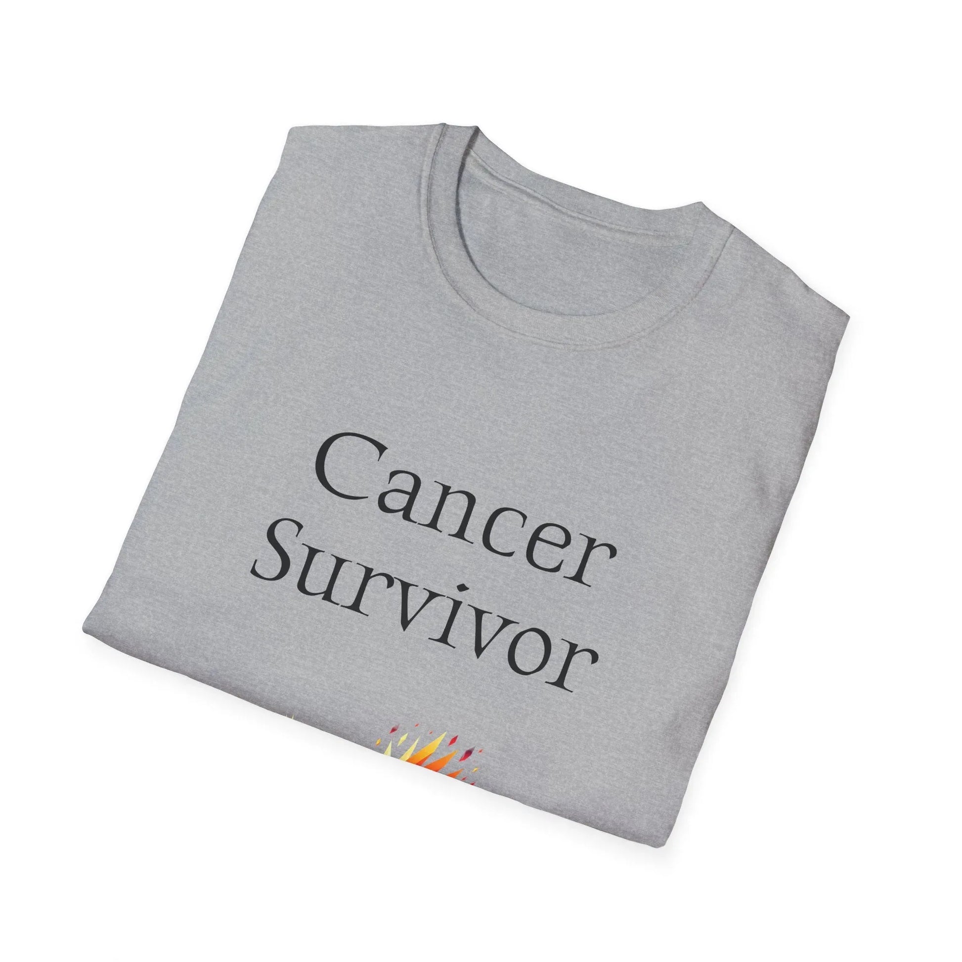 Cancer Survivor Unisex Softstyle T-Shirt - Empowering Graphic Tee for Mental Health Awareness - The Dreamer's Bookshop.
