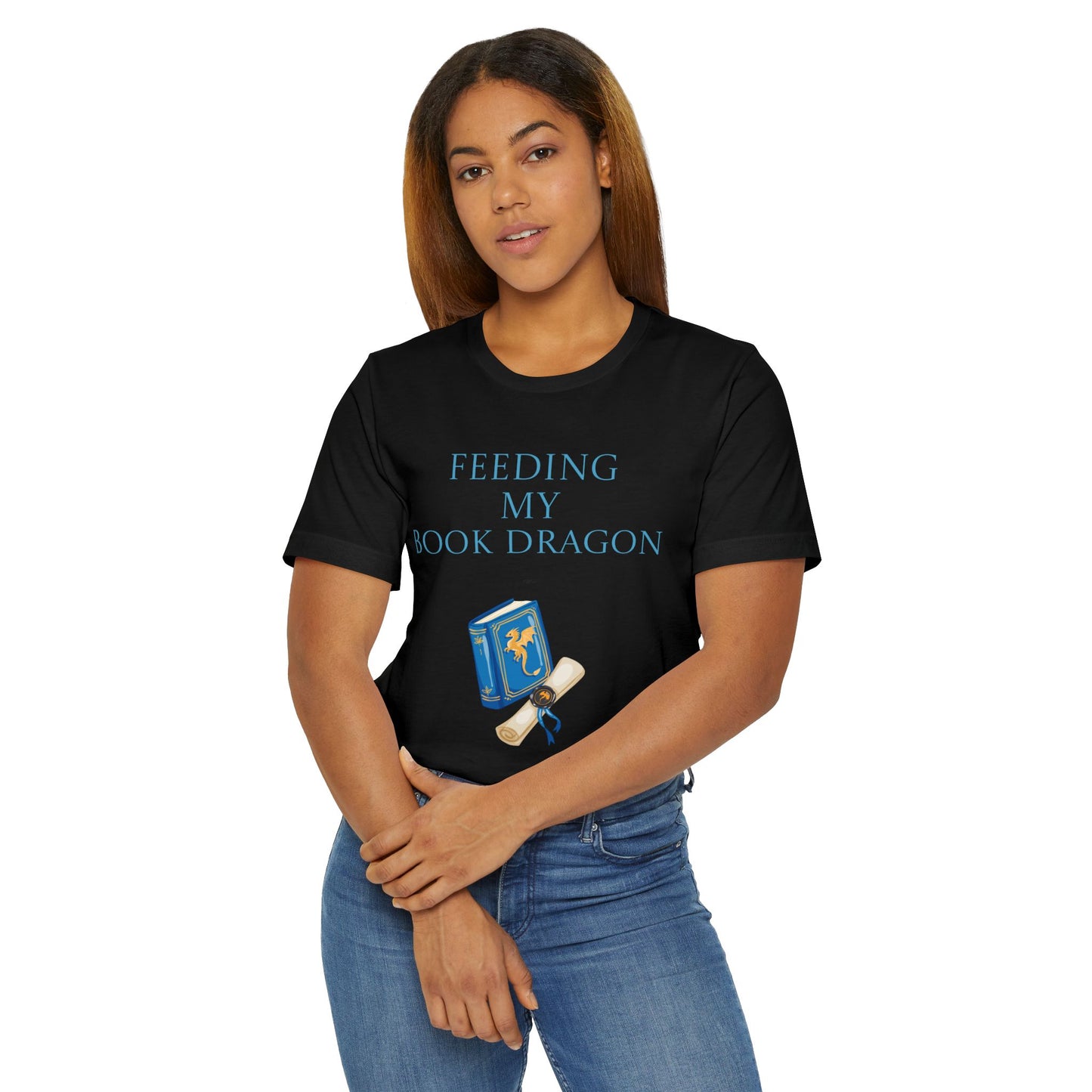 Unisex Jersey T-Shirt - Book Dragon
