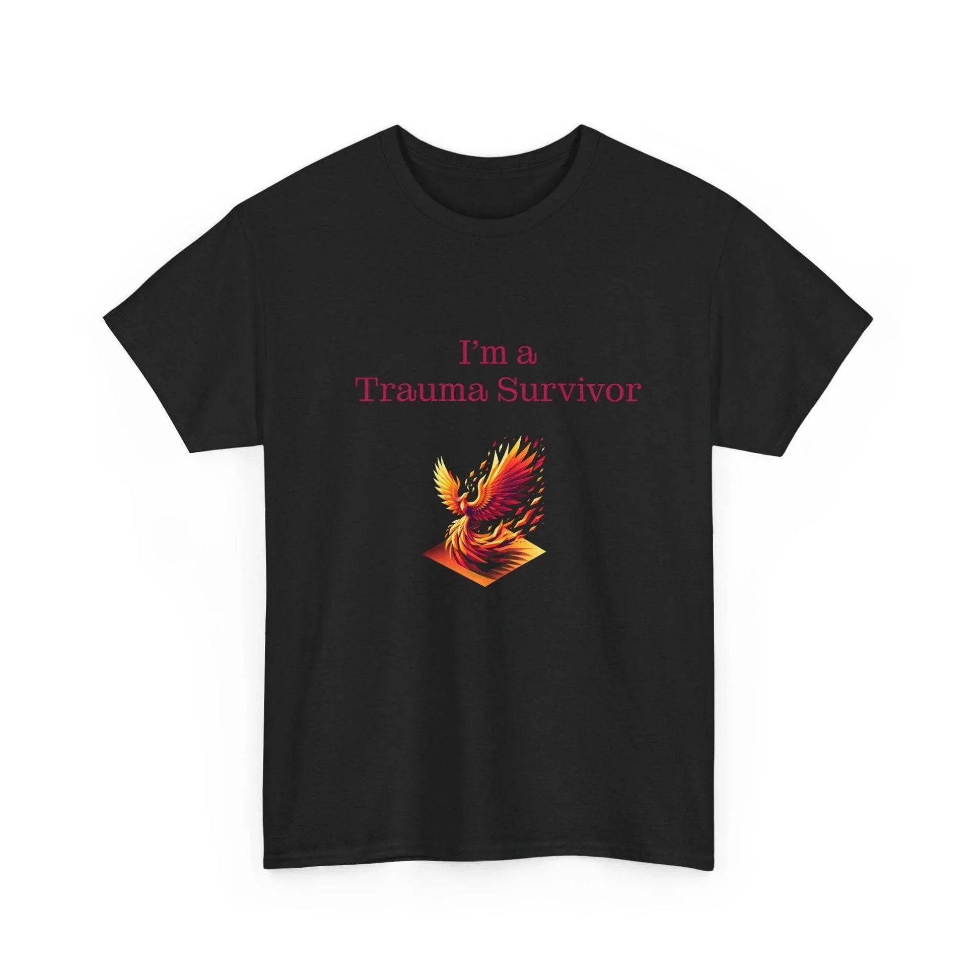 Trauma Survivor Unisex Heavy Cotton Tee - Empowering Apparel for Health Awareness - The Dreamer's Bookshop.