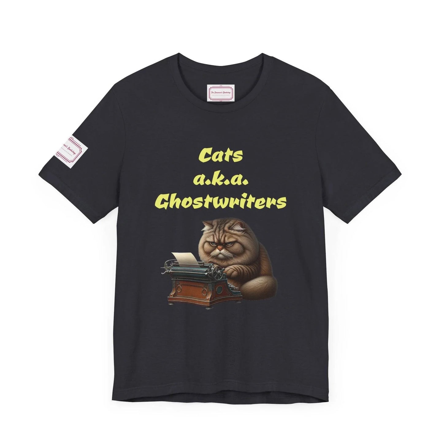 Cats Ghostwriters Tee - Fun Short Sleeve Shirt for Writers & Book Lovers - The Dreamer's Bookshop.