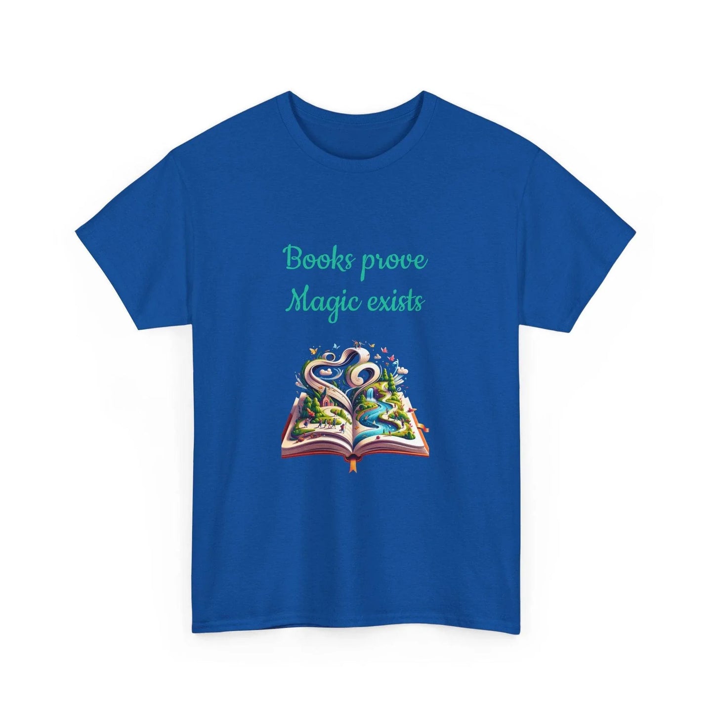 Magic exists - Unisex Heavy Cotton Tee for Book Lovers - The Dreamer's Bookshop.