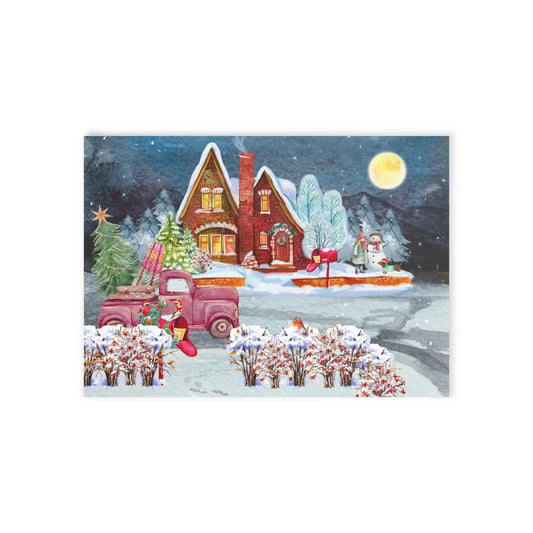 The Dreamer's Bookshop "Winter Suburbs" Christmas Card - The Dreamer's Bookshop.