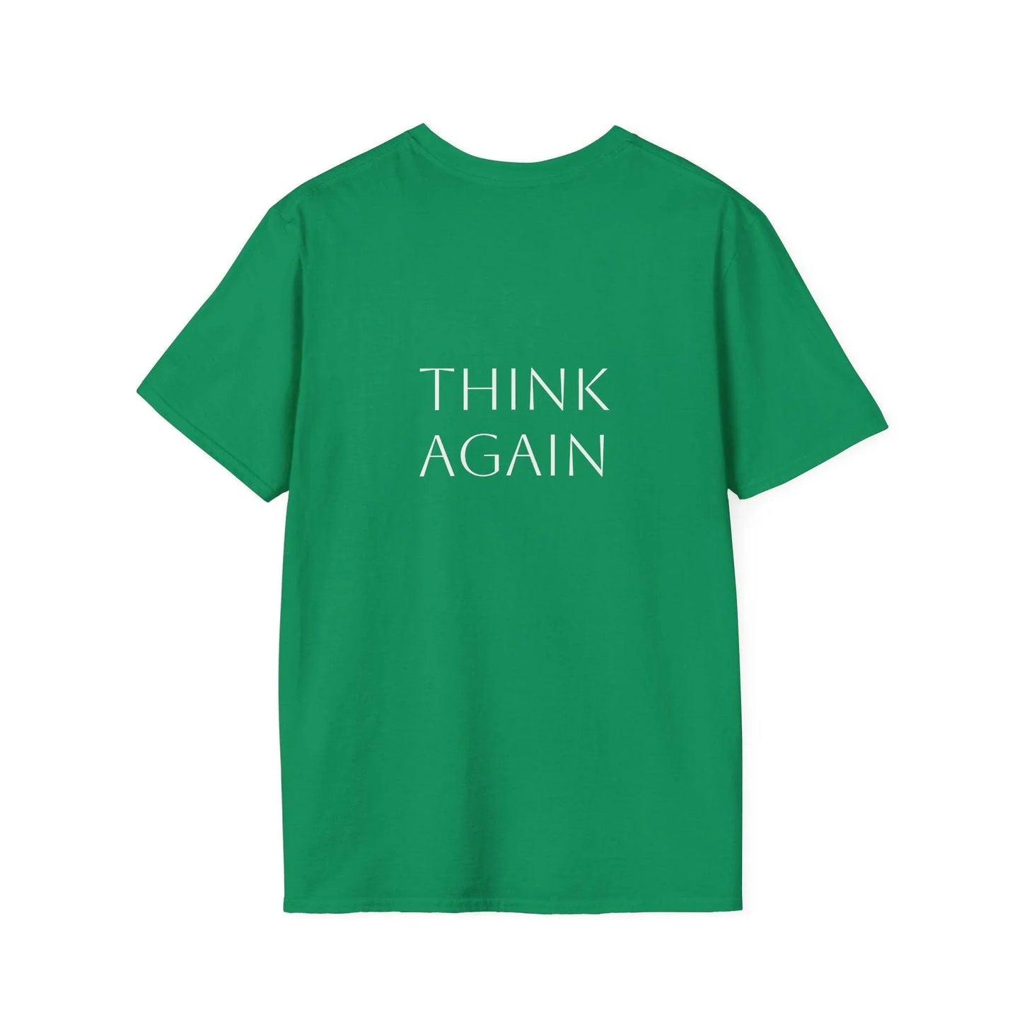 Unisex Softstyle T-Shirt - 'Think Again' - The Dreamer's Bookshop.
