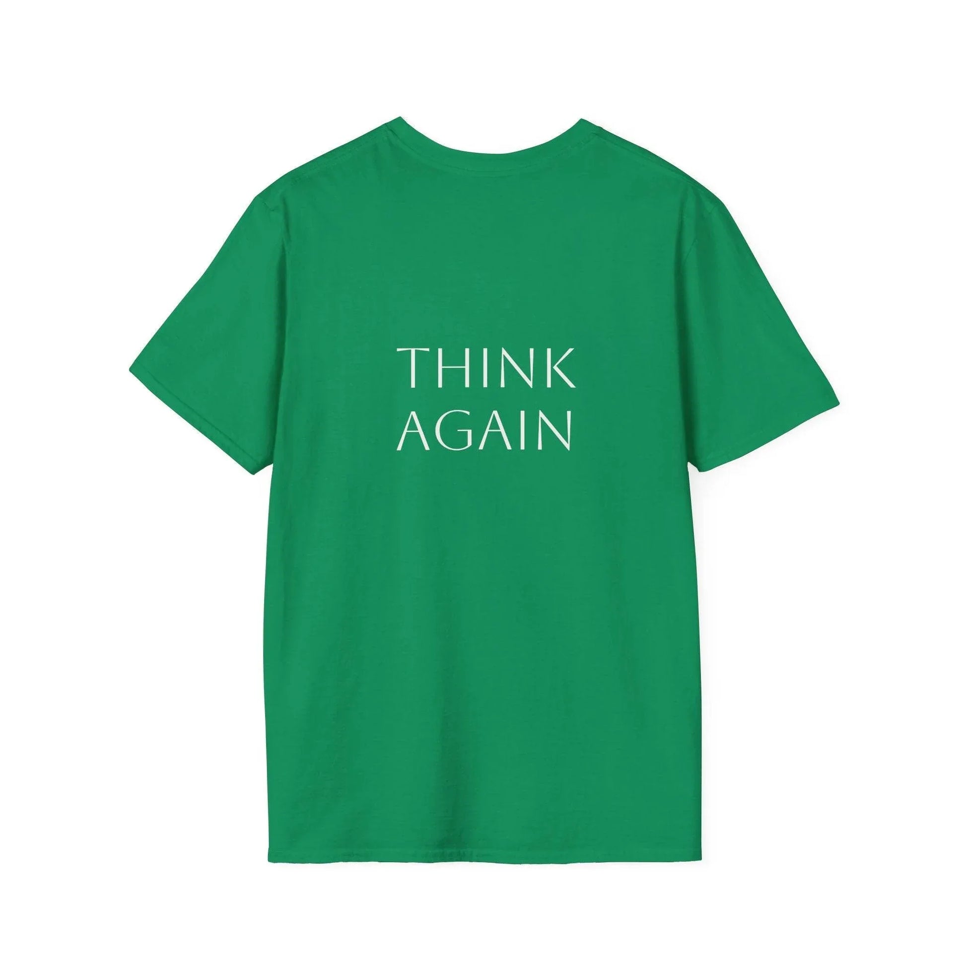 Unisex Softstyle T-Shirt - 'Think Again' - The Dreamer's Bookshop.