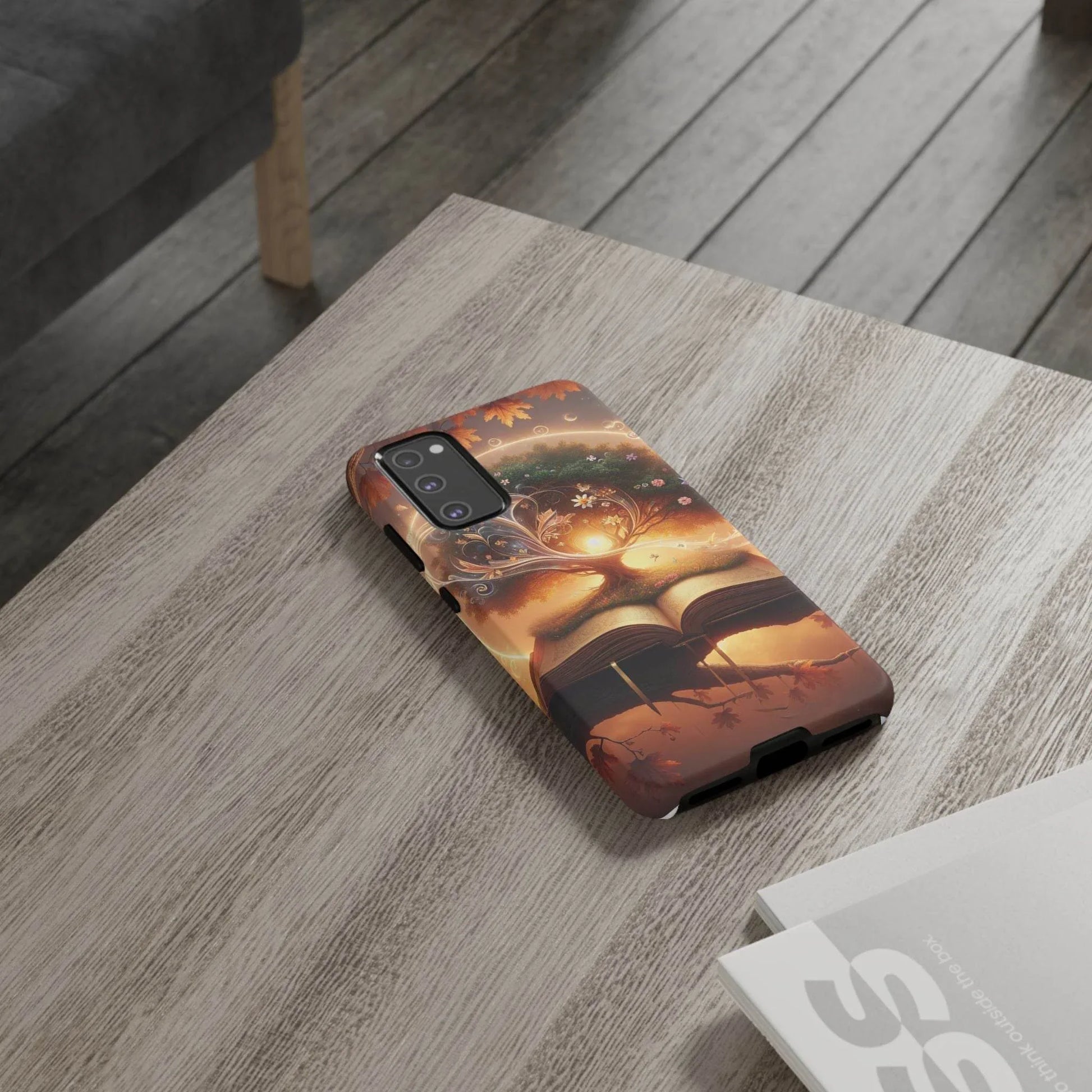 Nature-Inspired iPhone & Samsung Phone Case with Tree of Life Design - The Dreamer's Bookshop.