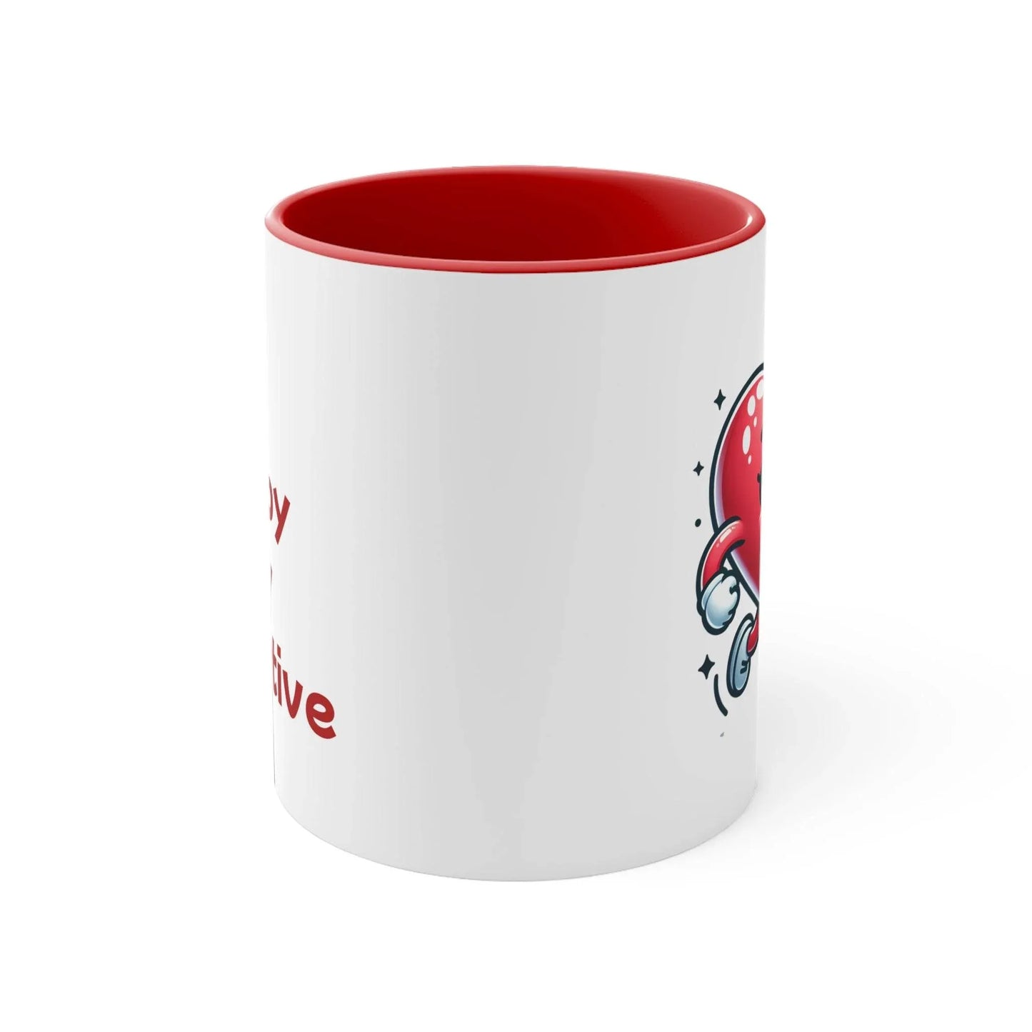 Inspirational Colorful Accent Mug - 11oz Be Happy Stay Positive - The Dreamer's Bookshop.