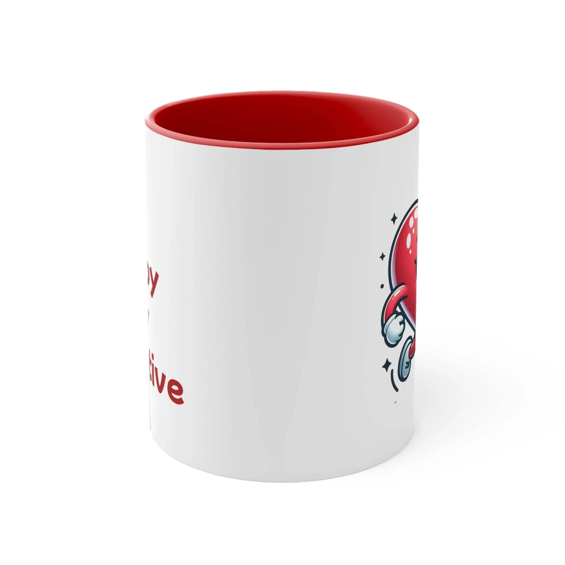 Inspirational Colorful Accent Mug - 11oz Be Happy Stay Positive - The Dreamer's Bookshop.