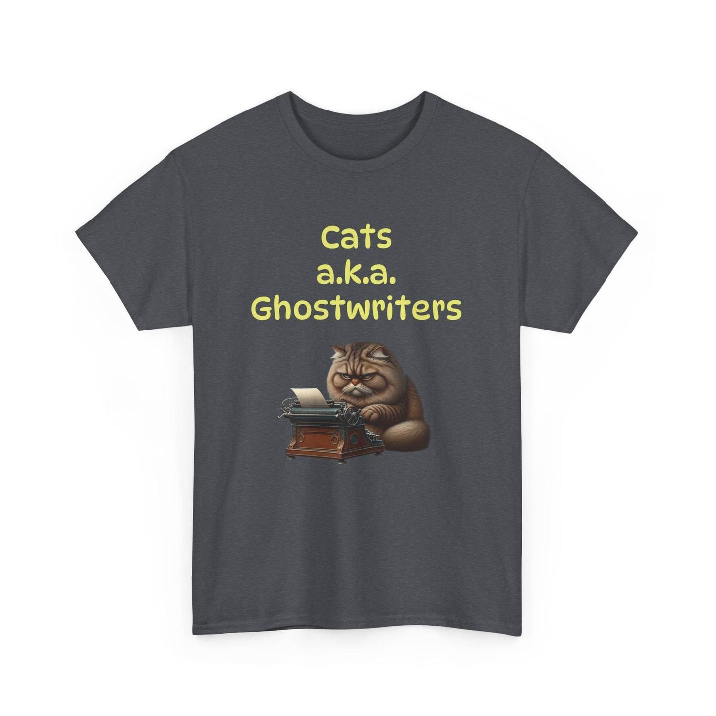 Cats Ghostwriters - A Unisex Heavy Cotton Tee - Perfect Gift for Book Lovers - The Dreamer's Bookshop.