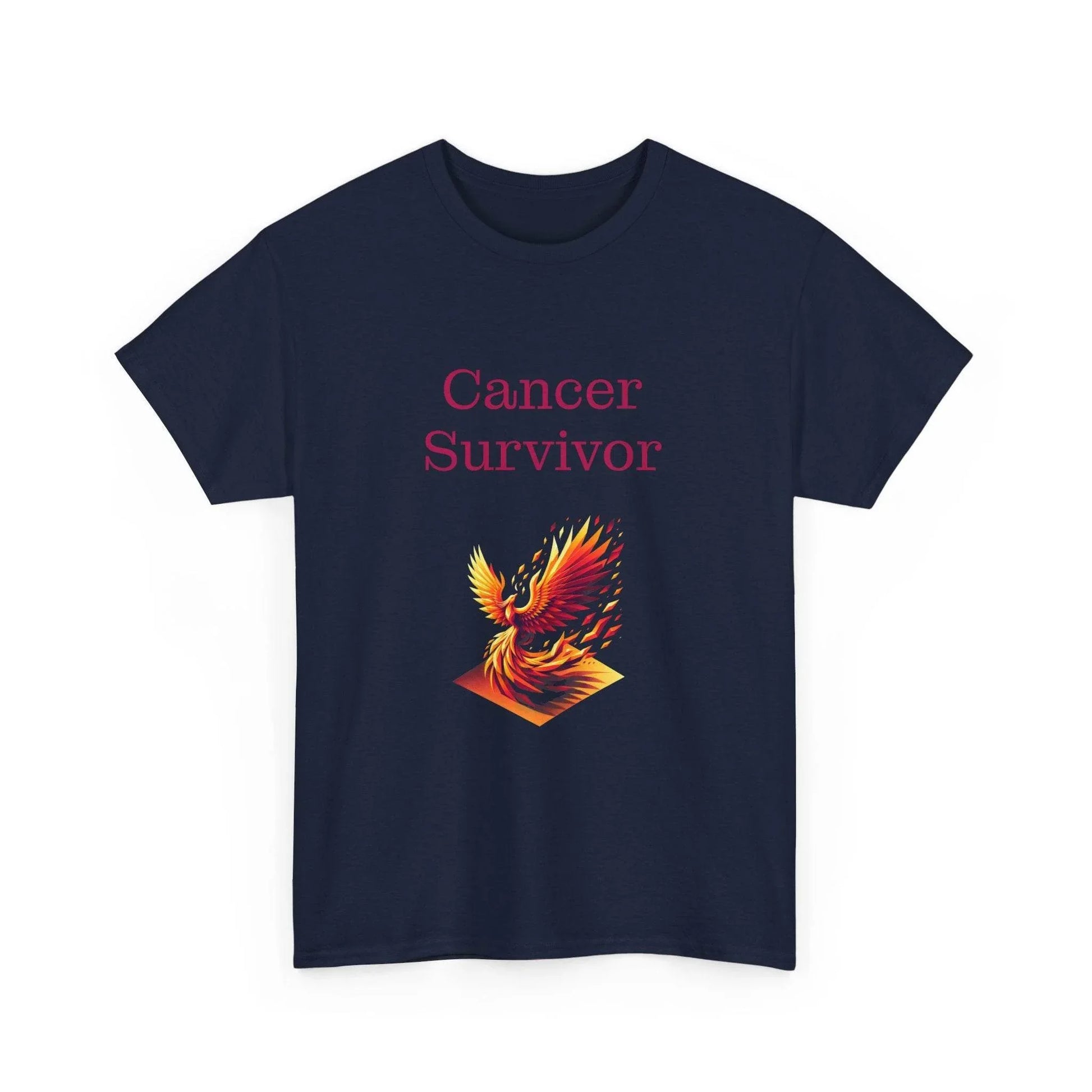 Cancer Survivor Unisex Heavy Cotton Tee - Empowering Apparel for Health Awareness - The Dreamer's Bookshop.