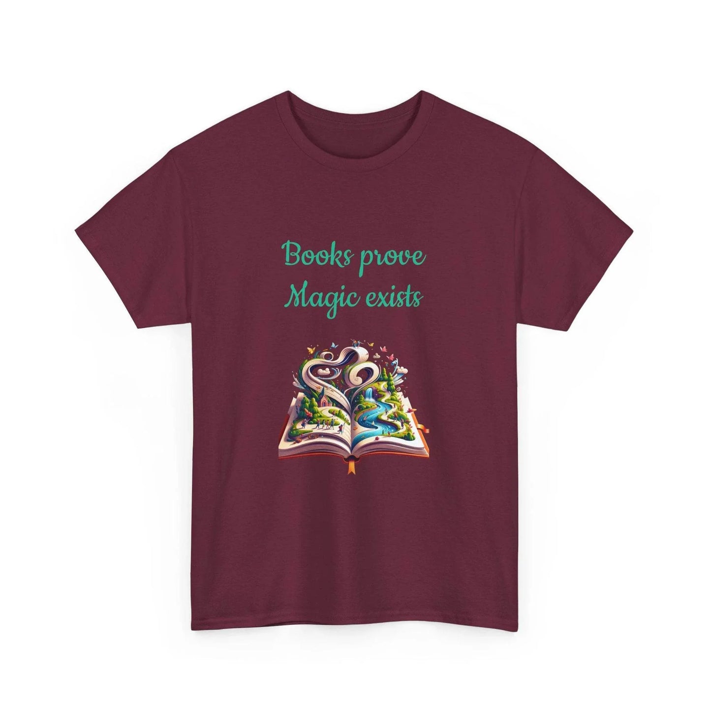 Magic Exists -A Unisex Heavy Cotton Tee - Perfect for Book Lovers - The Dreamer's Bookshop.