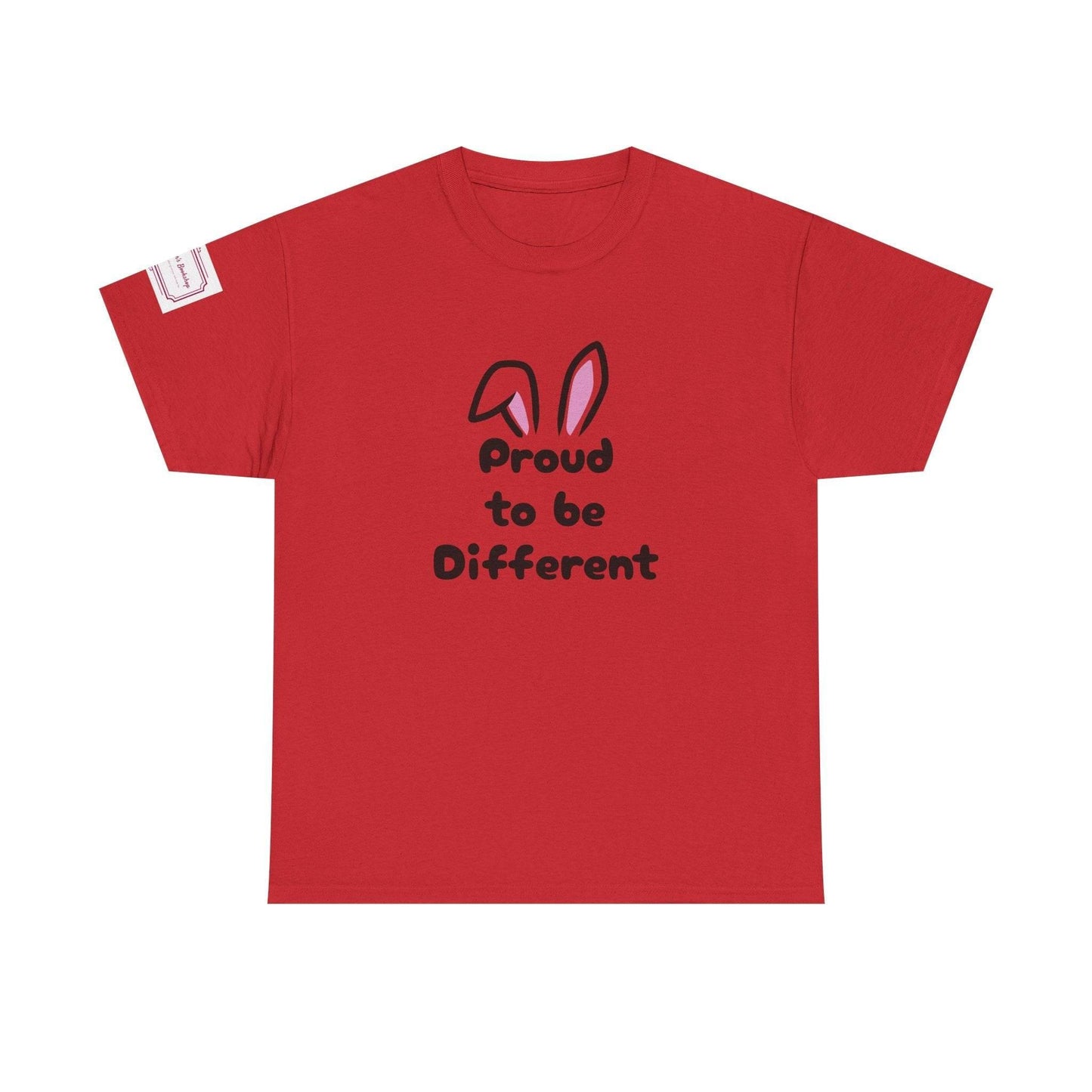Proud to be Different Unisex Heavy Cotton Tee - Fun & Inclusive Graphic T-Shirt - The Dreamer's Bookshop.