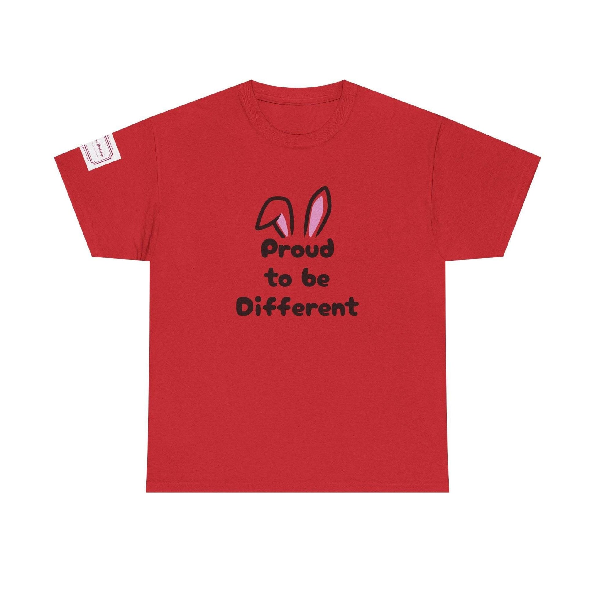Proud to be Different Unisex Heavy Cotton Tee - Fun & Inclusive Graphic T-Shirt - The Dreamer's Bookshop.