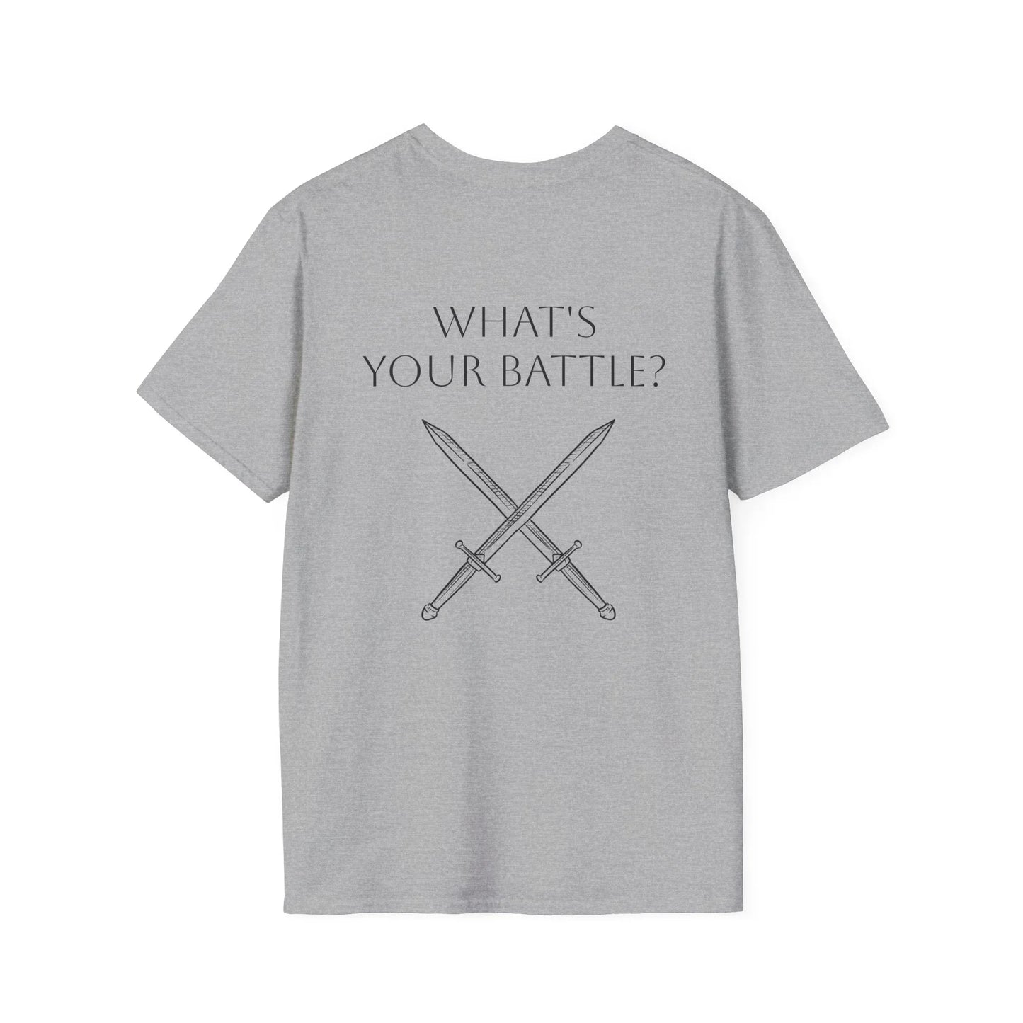 M.S. Warrior Unisex Softstyle T-Shirt - What's Your Battle? - The Dreamer's Bookshop.