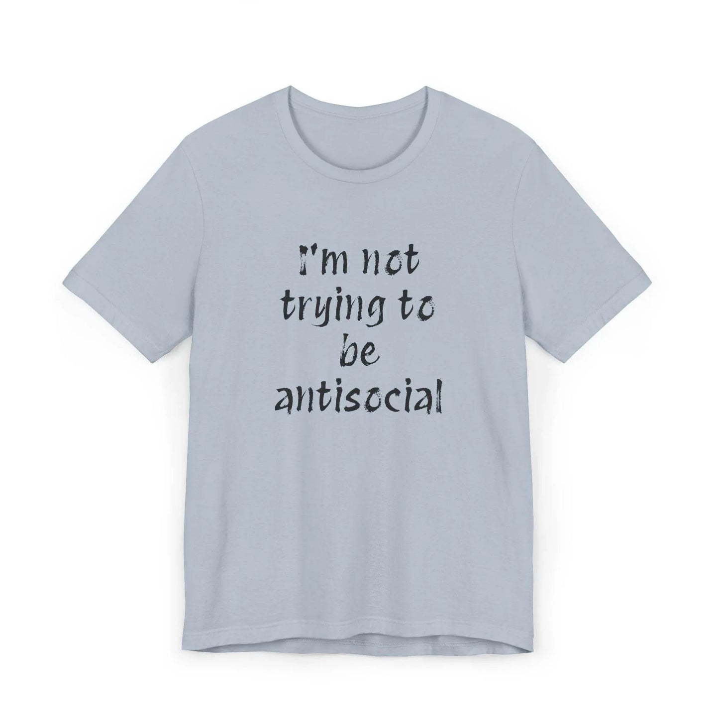 Funny Unisex Jersey T-Shirt - Anti-Social Vibe for Booktroverts - The Dreamer's Bookshop.