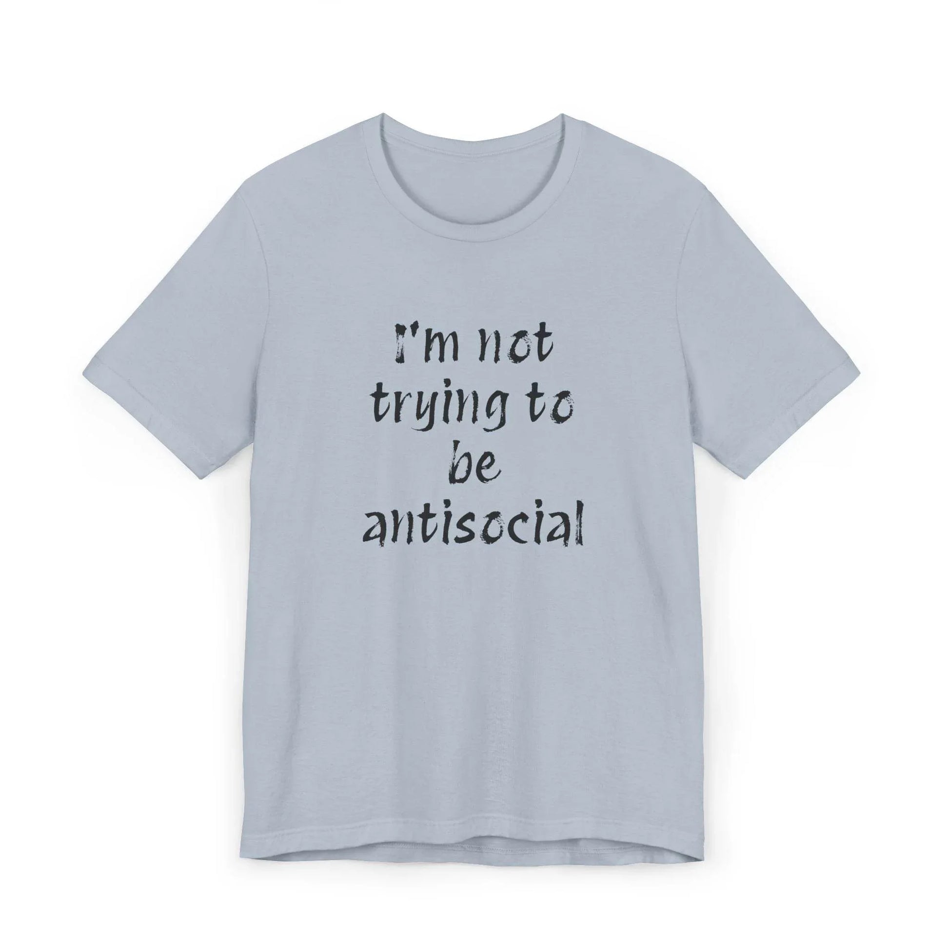 Funny Unisex Jersey T-Shirt - Anti-Social Vibe for Booktroverts - The Dreamer's Bookshop.