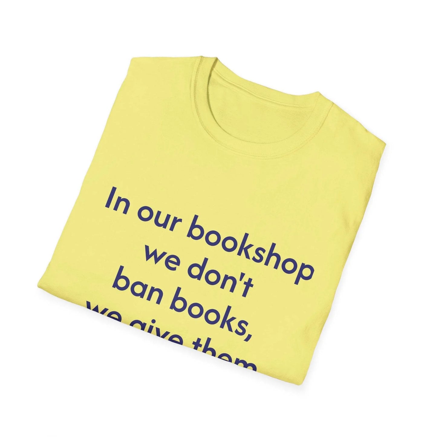 Unisex Softstyle T-Shirt - 'In our bookshop' - The Dreamer's Bookshop.