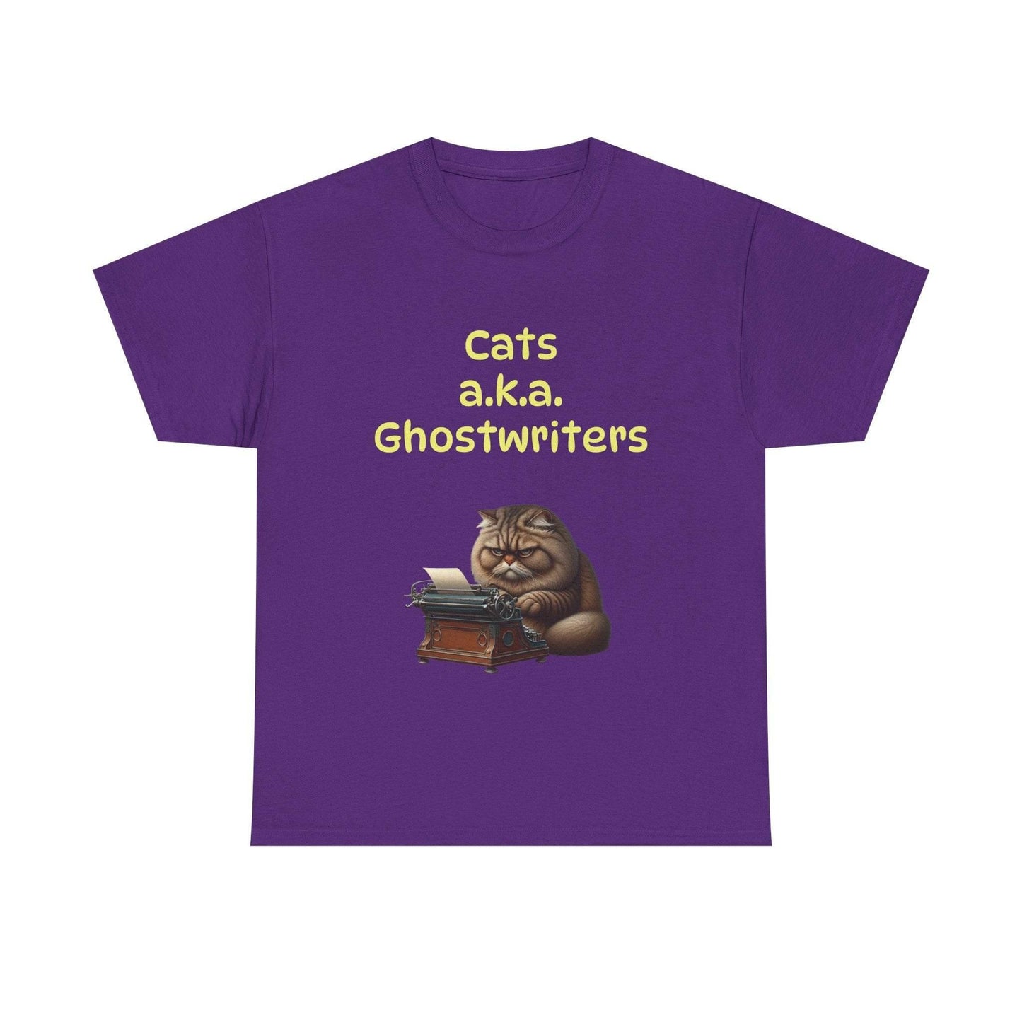 Cats Ghostwriters - A Unisex Heavy Cotton Tee - Perfect for Book Lovers - The Dreamer's Bookshop.