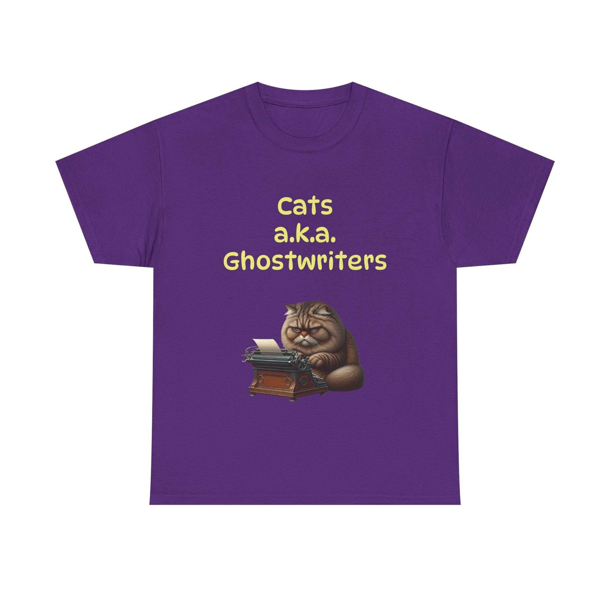 Cats Ghostwriters - A Unisex Heavy Cotton Tee - Perfect for Book Lovers - The Dreamer's Bookshop.