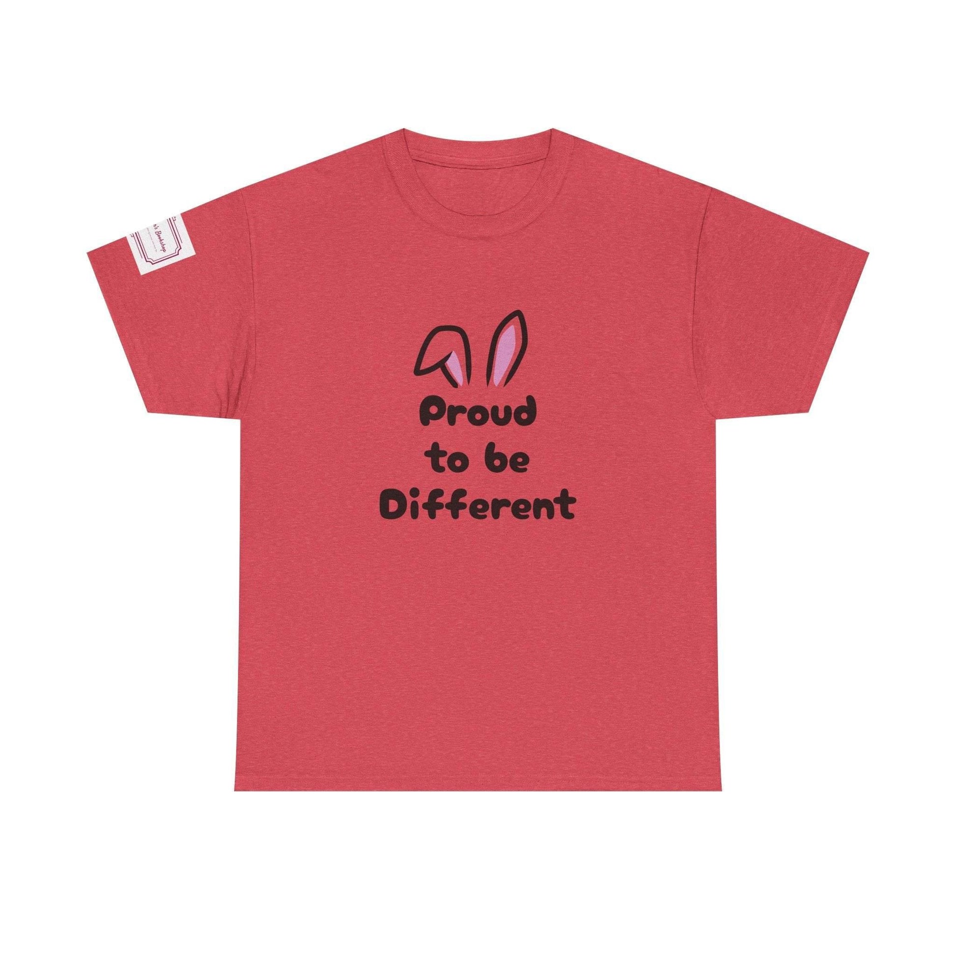 Proud to Be Different Unisex Heavy Cotton Tee – Celebrate Uniqueness - The Dreamer's Bookshop.