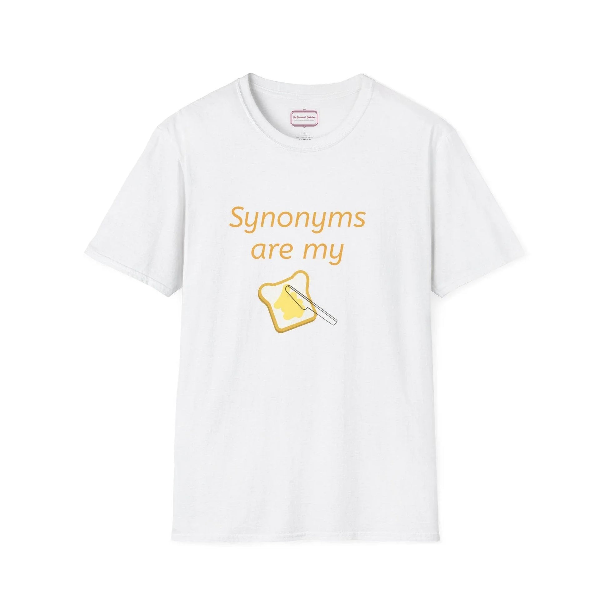 Synonyms Are My Jam Unisex Softstyle T-Shirt - Perfect Gift for Word Lovers - The Dreamer's Bookshop.