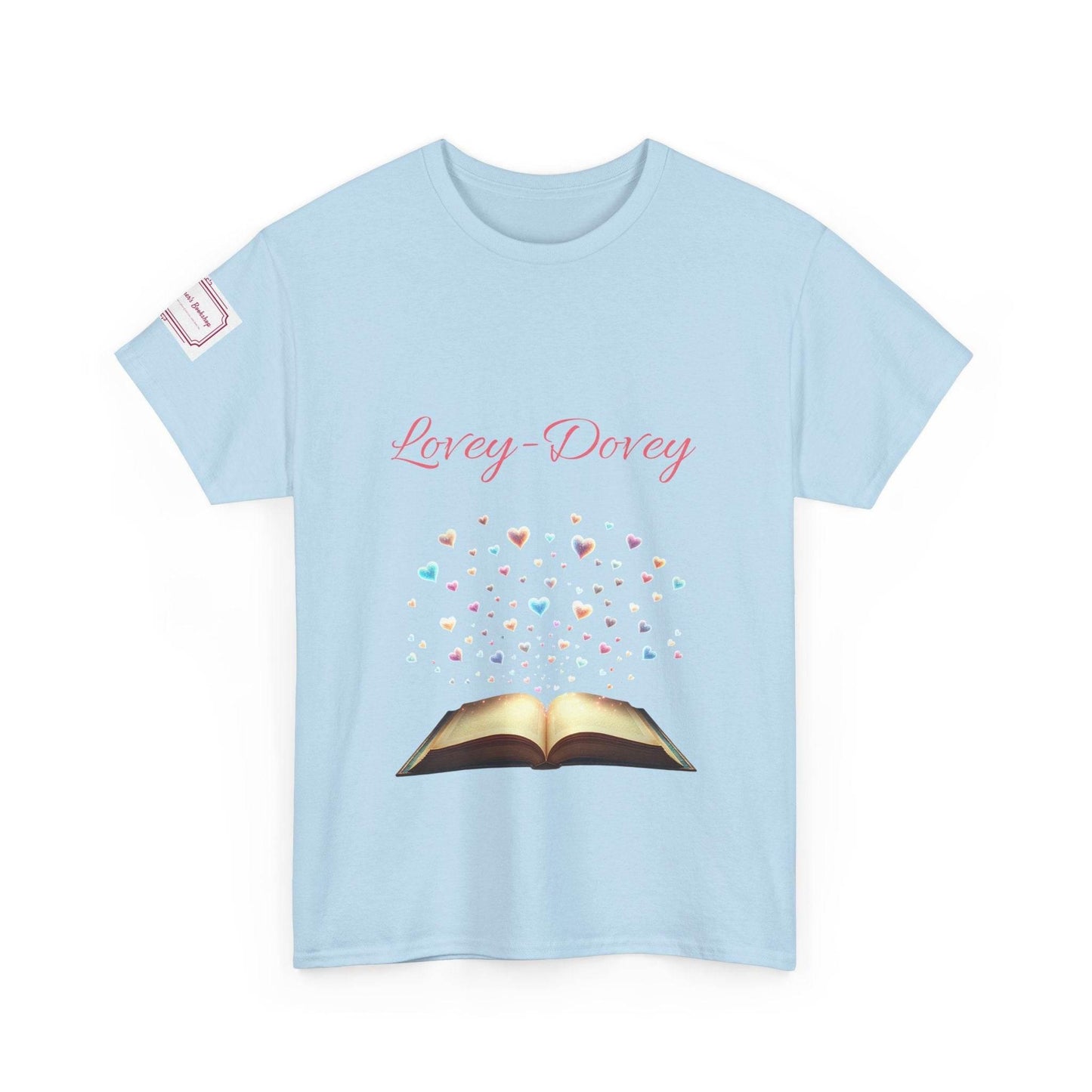 Lovey-Dovey - Graphic Unisex Heavy Cotton Tee - The Dreamer's Bookshop.