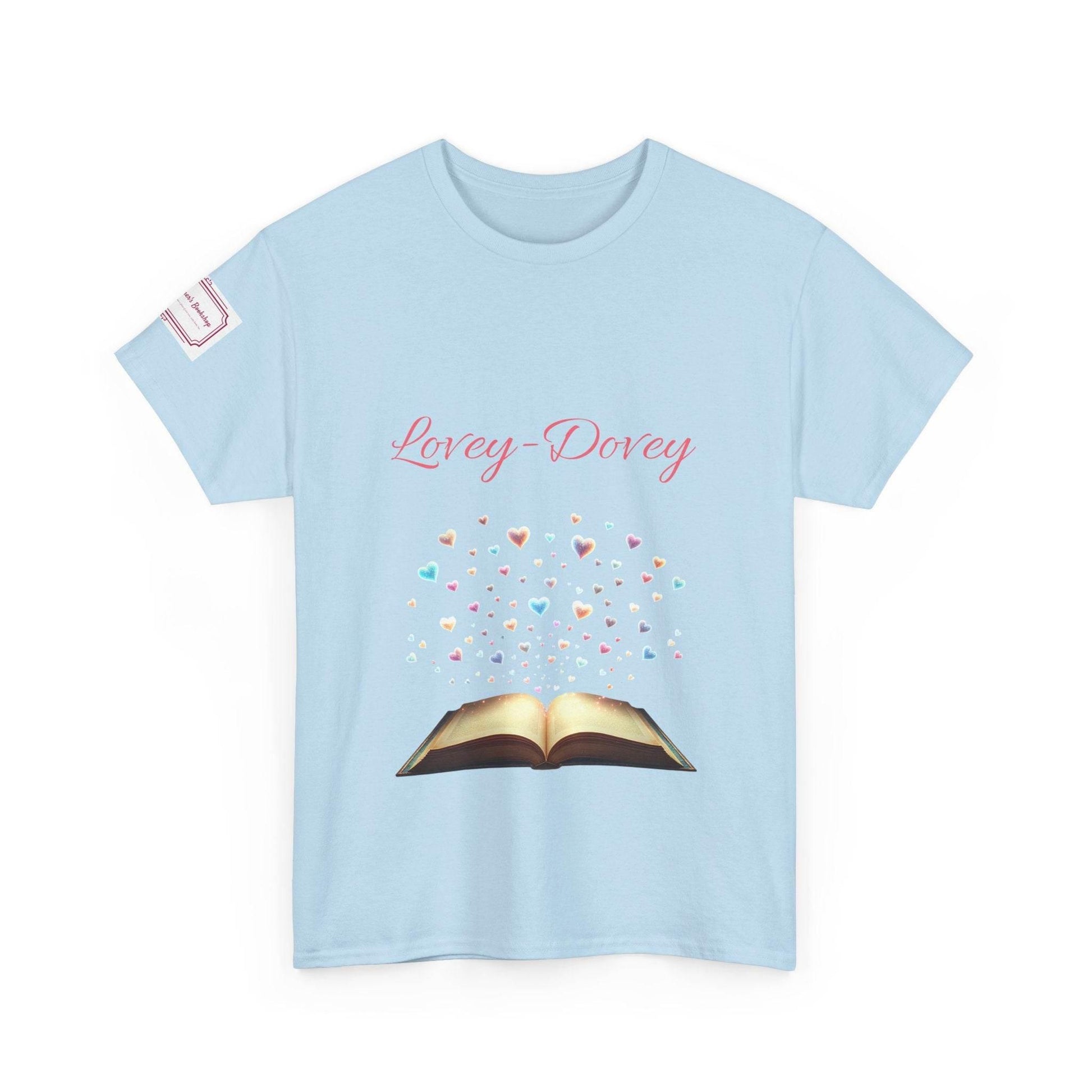 Lovey-Dovey - Graphic Unisex Heavy Cotton Tee - The Dreamer's Bookshop.