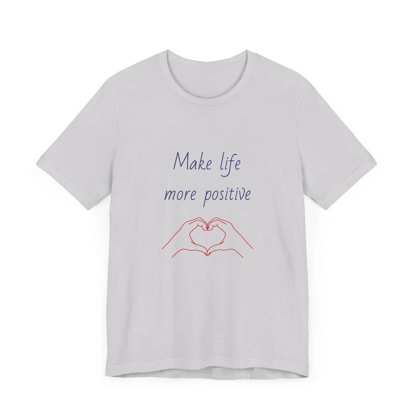 Positive Vibes Unisex Short Sleeve Tee - Make Life More Positive - The Dreamer's Bookshop.
