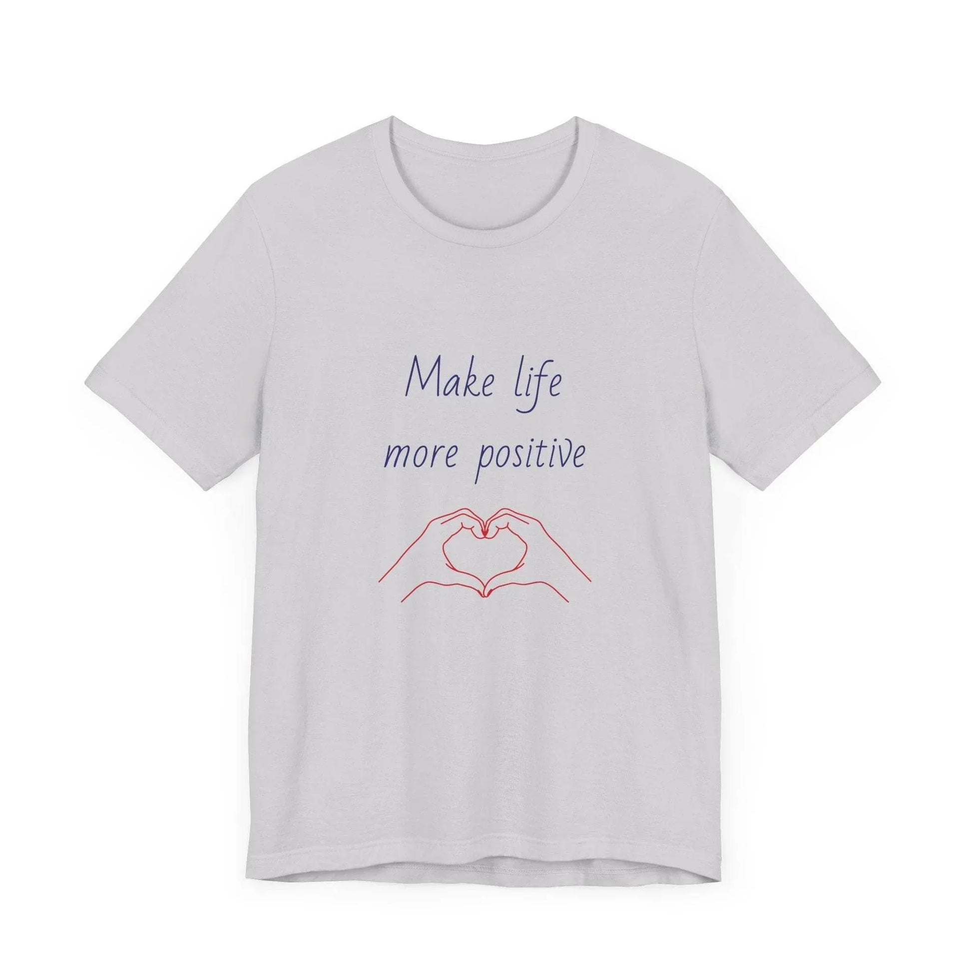 Positive Vibes Unisex Short Sleeve Tee - Make Life More Positive - The Dreamer's Bookshop.